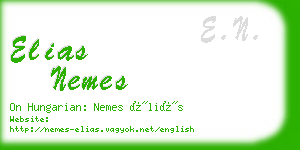 elias nemes business card